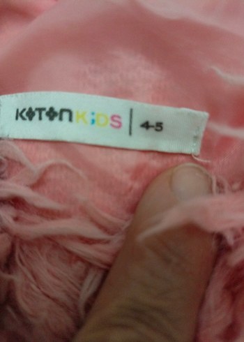 Kız Çocuk Pembe Kürklü Yelek - Görsel 3