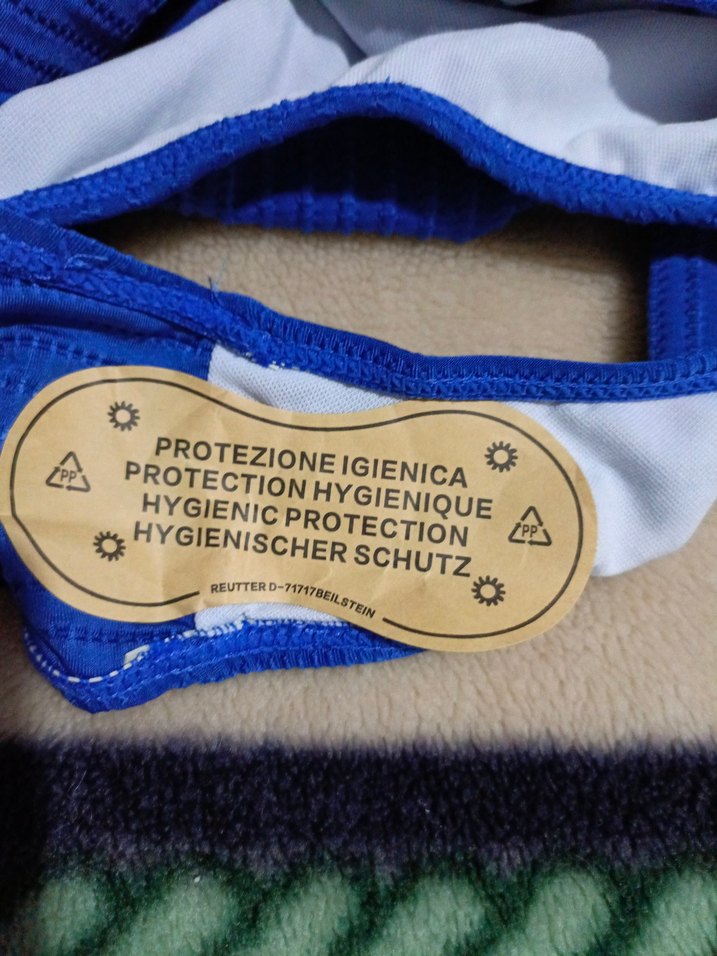 Koyu Mavi Drapeli İnce Askılı Mayo - Görsel 5