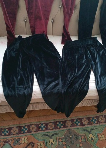 Bordo Kadife Kız Tayt - Görsel 2