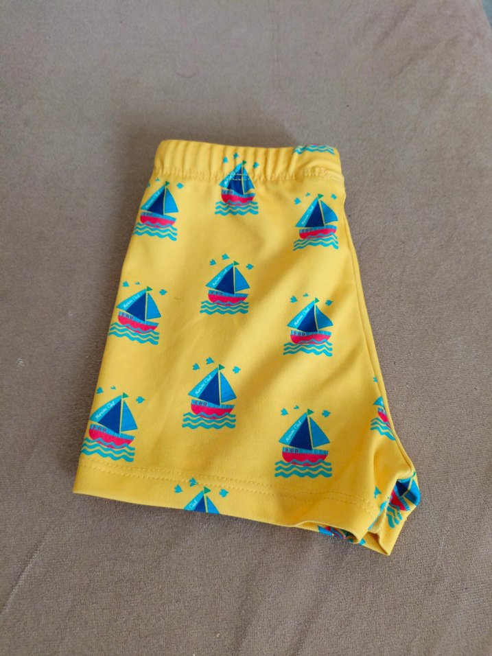 Sarı Erkek Çocuk Deniz Şortu - Görsel 5