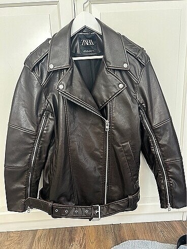 Zara Zara deri biker ceket