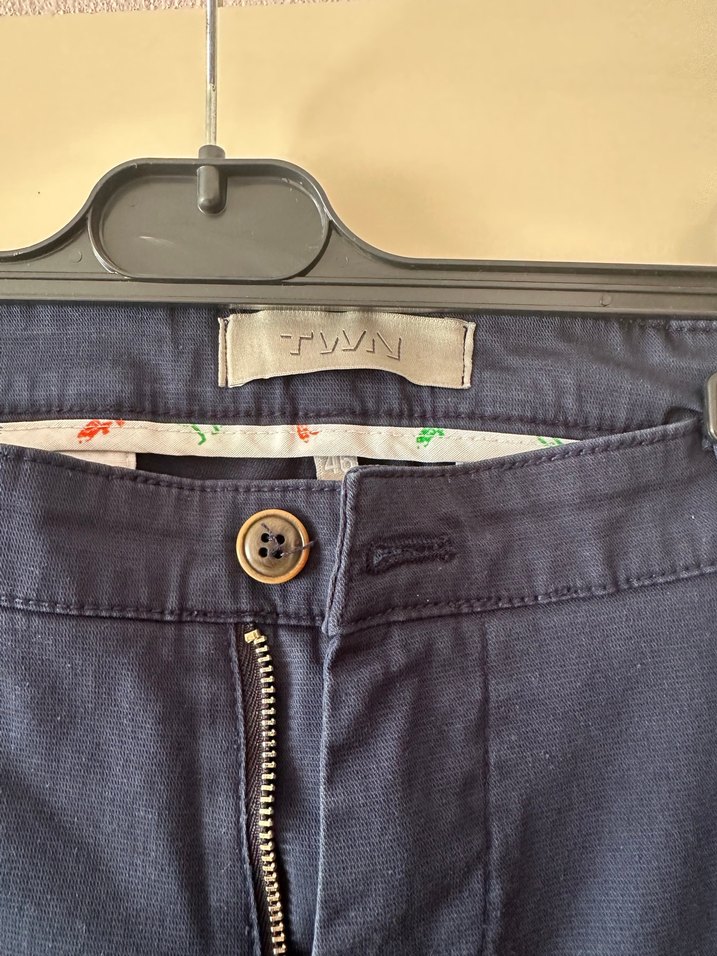 Mavi Regular Fit Kemerli Erkek Pantolon - Görsel 3