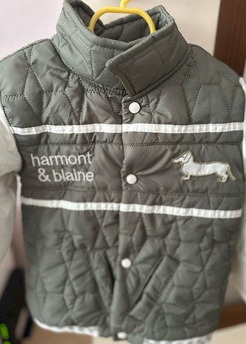 Düğmeli Gri Erkek Çocuk Mont - Görsel 3