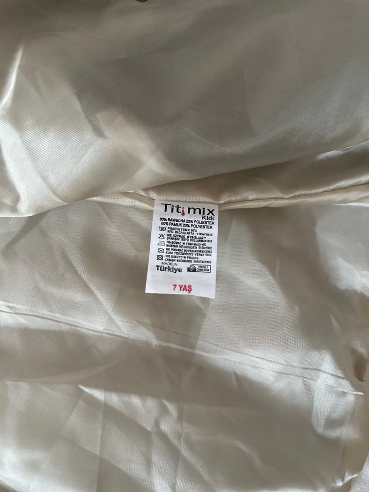 Düğmeli Gri Erkek Çocuk Mont - Görsel 4