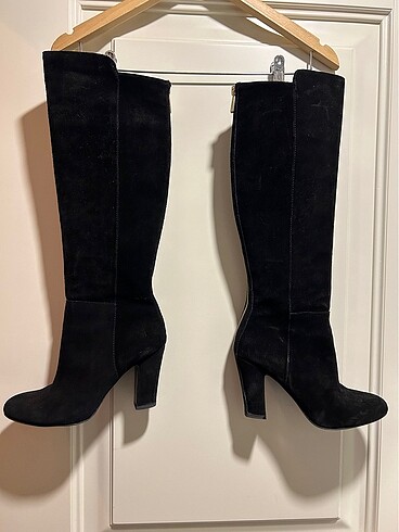 38 Beden siyah Renk Vince Camuto - Süet Topuklu Çizme