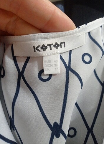 Koton Bluz ipek saten 
