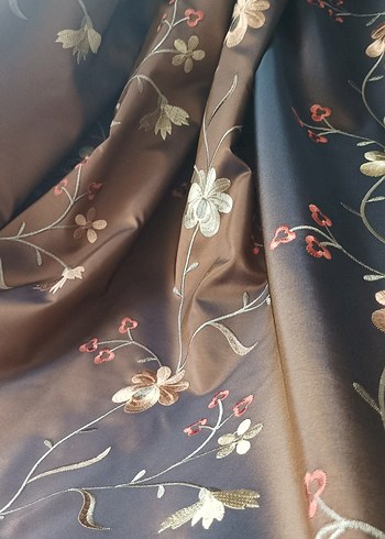 Fon perde 2 adet nakışlı - Görsel 8