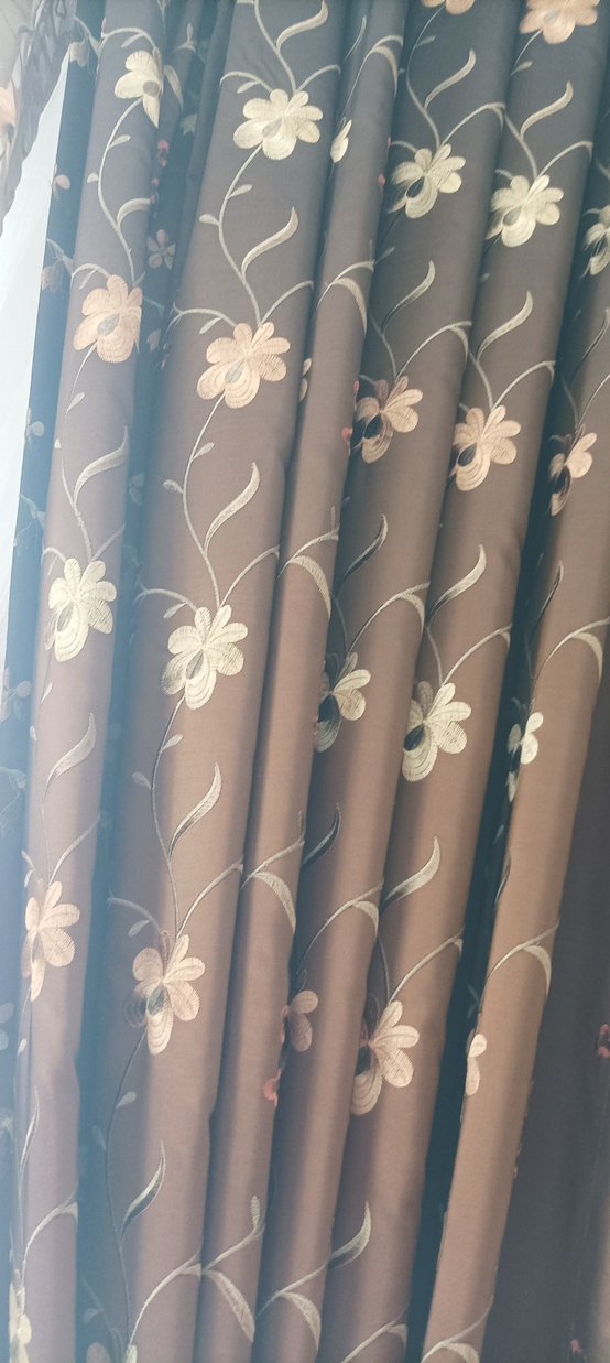 Fon perde 2 adet nakışlı - Görsel 2