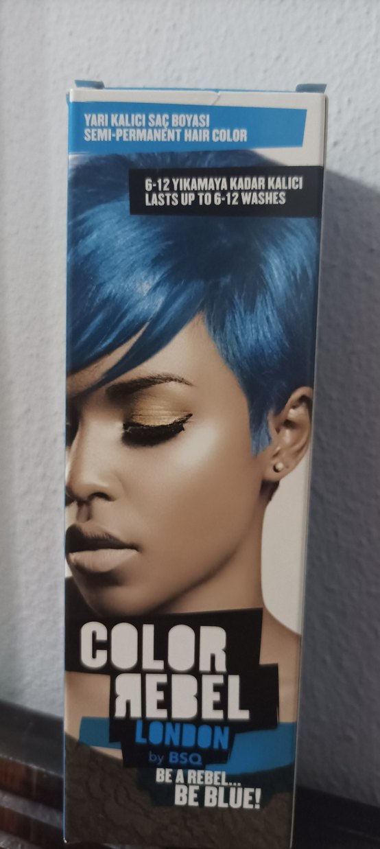 Color Rebel Mavi Yarı Kalıcı Saç Boyası 50 ml - Görsel 2