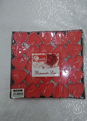 Beden 50 adet mum tek pakette. 2 adet