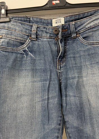 29 Beden Vero Moda Düğmeli Mavi Denim Kadın Jean