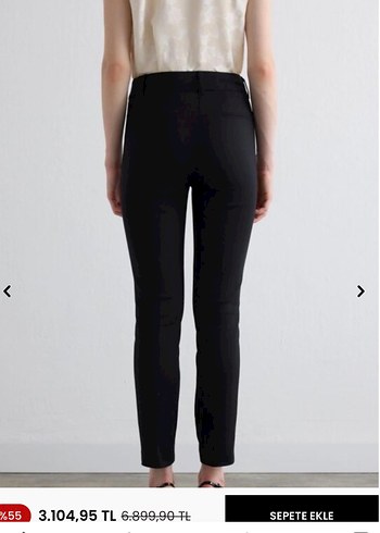 Kadın  Gusto Siyah Sihirli Cigarette Pantolon - Görsel 3