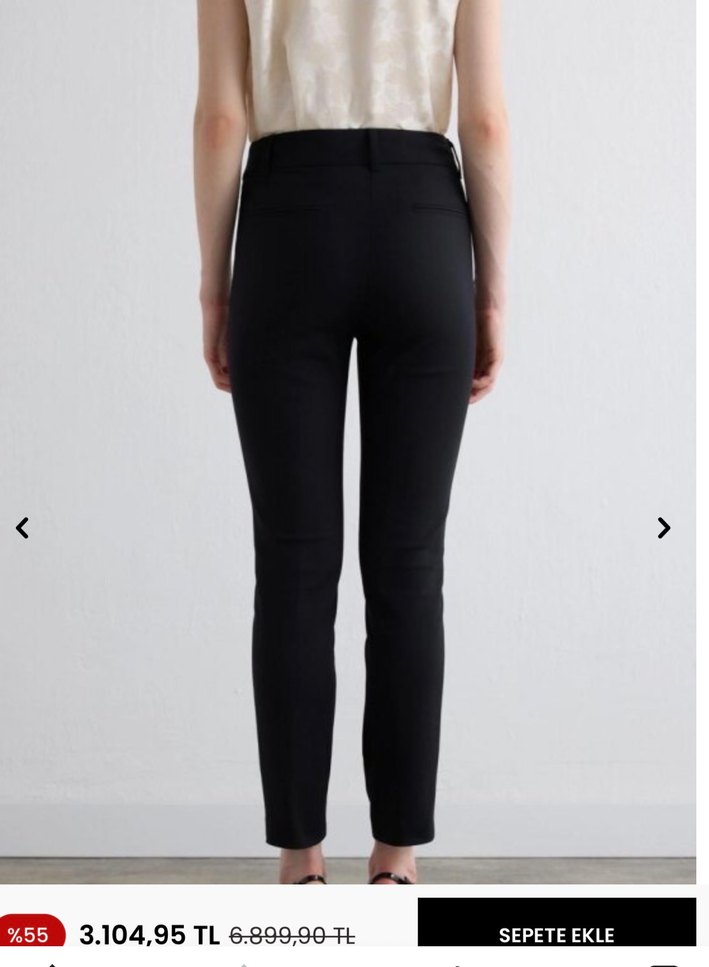 Kadın  Gusto Siyah Sihirli Cigarette Pantolon - Görsel 3