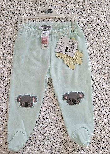 Gri Koala Nakışlı Kız Çocuk Triko Pantolon