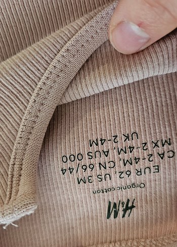 Bebek Kız Body Pastel Bej - Görsel 3