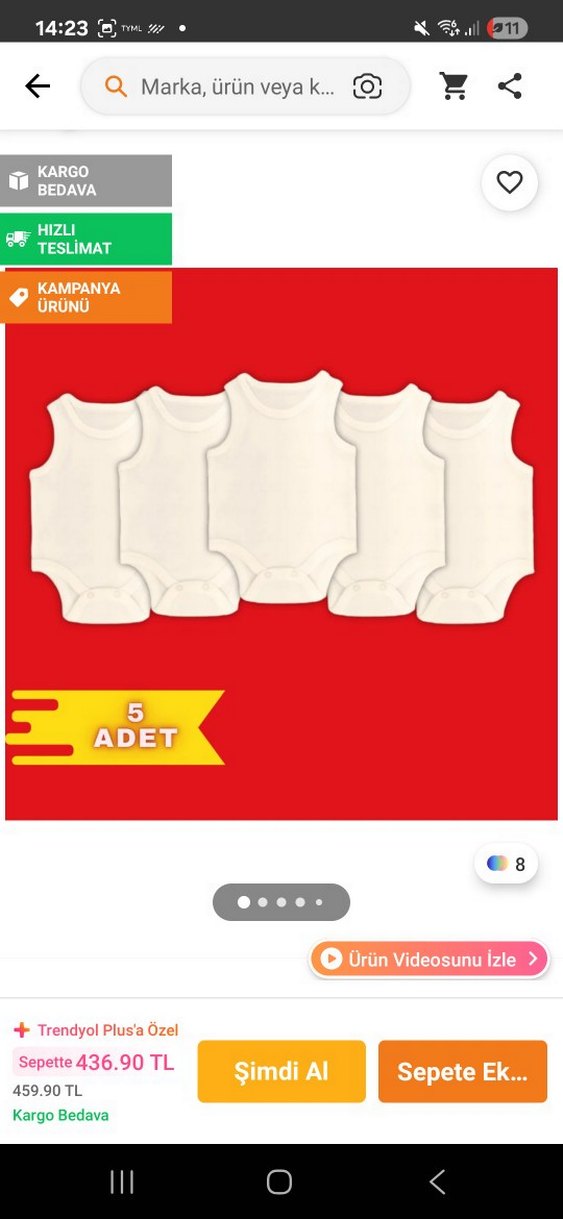 Beyaz Desensiz Çocuk Atlet Seti - Görsel 2