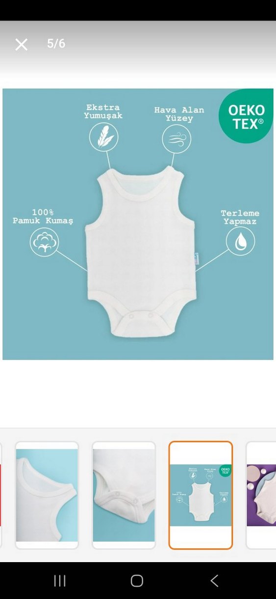 Beyaz Desensiz Çocuk Atlet Seti - Görsel 3