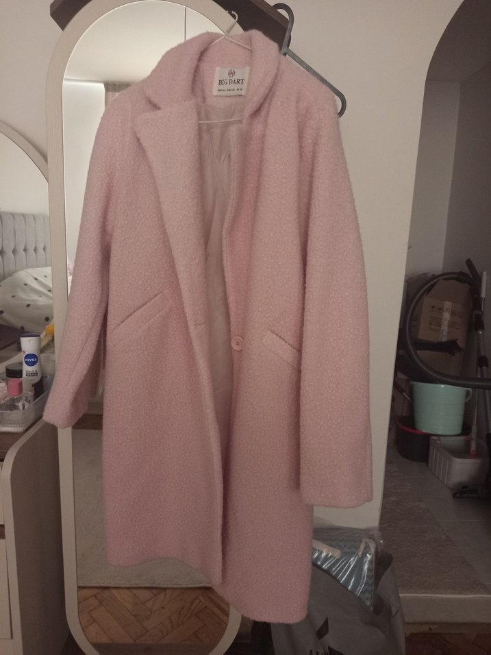 Pembe Yumuşak Kumaş Kaban - Görsel 2