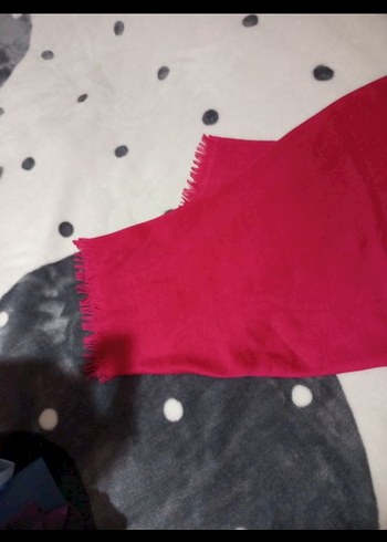 Kadın Pembe fuşya Fırfırlı Fular şal eşarp - Görsel 3