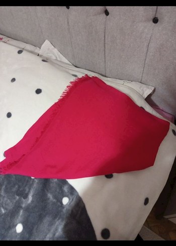 Kadın Pembe fuşya Fırfırlı Fular şal eşarp - Görsel 6