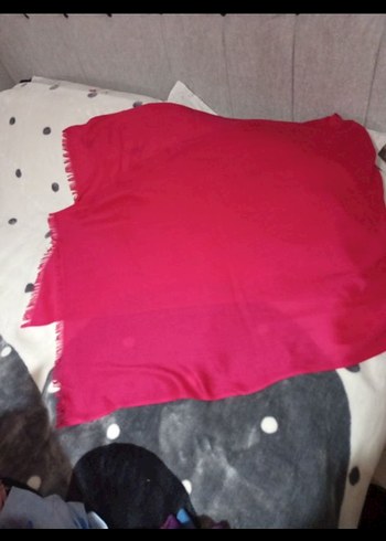 Kadın Pembe fuşya Fırfırlı Fular şal eşarp - Görsel 5