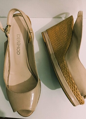 Dolgu topuk ayakkabı  - Görsel 3