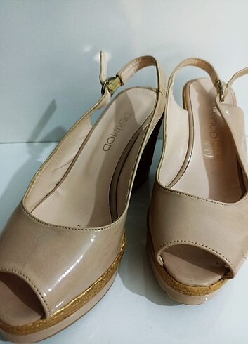 Dolgu topuk ayakkabı  - Görsel 4