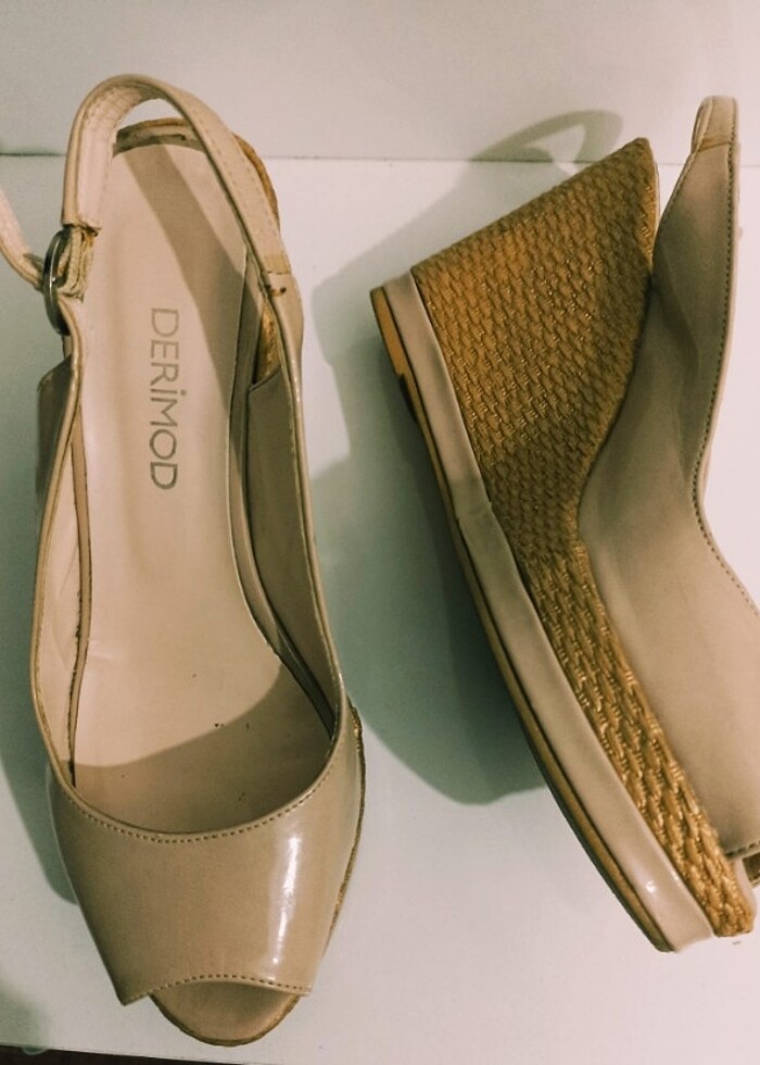 Dolgu topuk ayakkabı  - Görsel 3