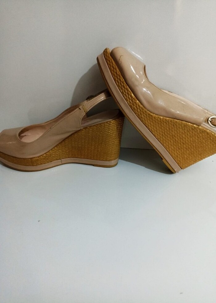 Dolgu topuk ayakkabı  - Görsel 5