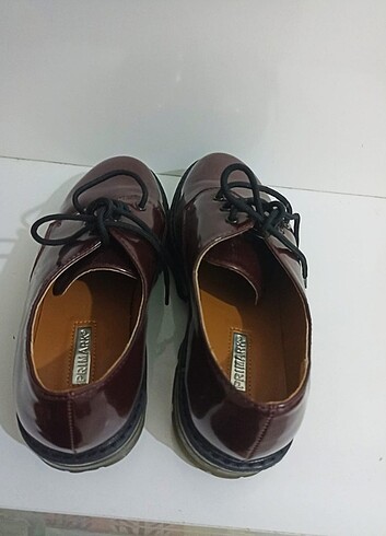 Corcik tarzı ayakkabı bordo  - Görsel 6