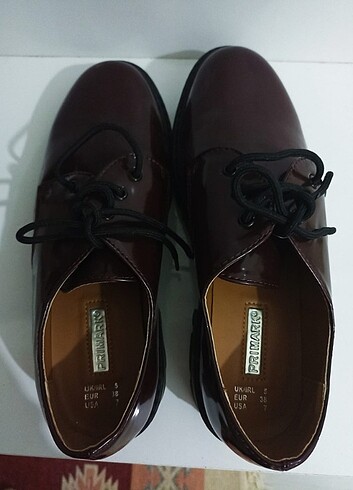 Corcik tarzı ayakkabı bordo  - Görsel 7