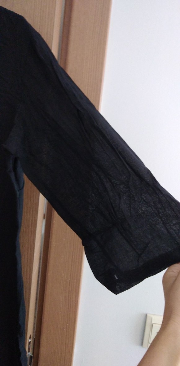 Siyah plaj, havuz kıyafeti. Yırtmaçlı - Görsel 5