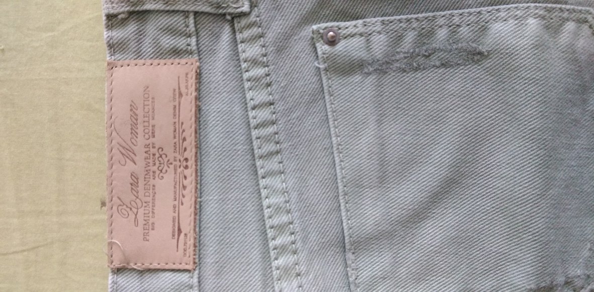 Zara marka, s beden, Mini Kot Şort rengi çok hoş bir yeşil tonu - Görsel 4