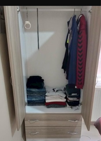 Bej ve Gri Çocuk Gardırop - Görsel 3