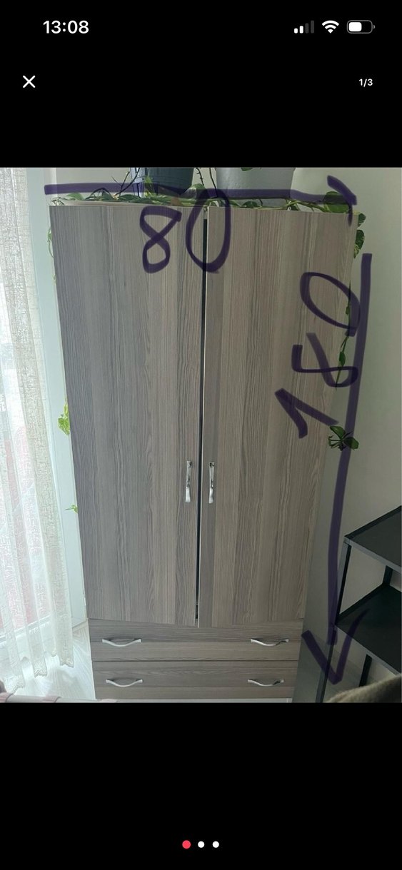 Bej ve Gri Çocuk Gardırop - Görsel 2