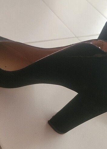 39 Beden Kalın topuk stiletto