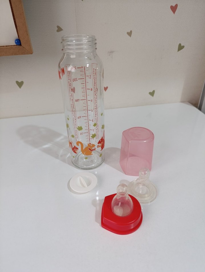 Nuk 250 ml Cam Biberon - Görsel 3