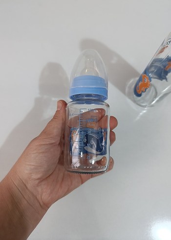 Baby Plus 2'li Mavi Cam Biberon Seti - Görsel 7