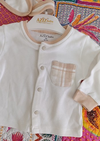 Ekoseli Bebek Erkek 4'lü Pamuklu Takım - Görsel 4