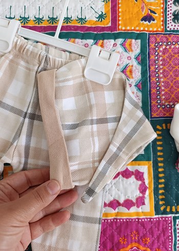 Ekoseli Bebek Erkek 4'lü Pamuklu Takım - Görsel 6