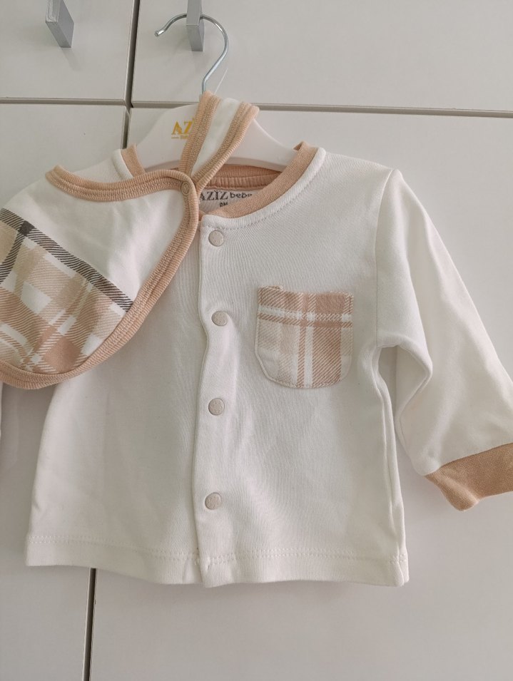 Ekoseli Bebek Erkek 4'lü Pamuklu Takım - Görsel 2