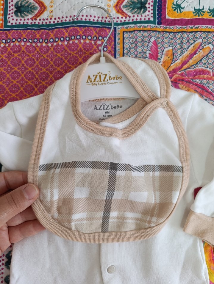 Ekoseli Bebek Erkek 4'lü Pamuklu Takım - Görsel 5