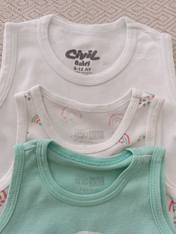 Üç adet zıbın kolsuz - Görsel 5