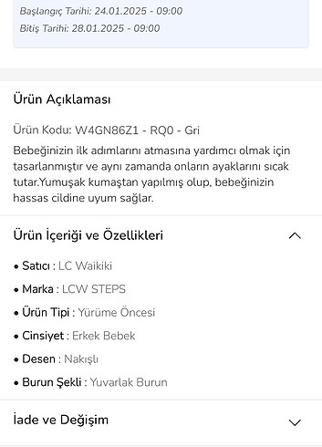 Çoraplı bebek ayakkabısı - Görsel 7