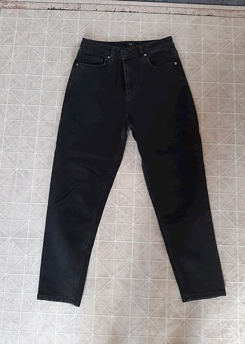 Siyah Kadın Regular Fit Denim Jean
