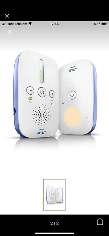  Philips Avent bebek telsizi