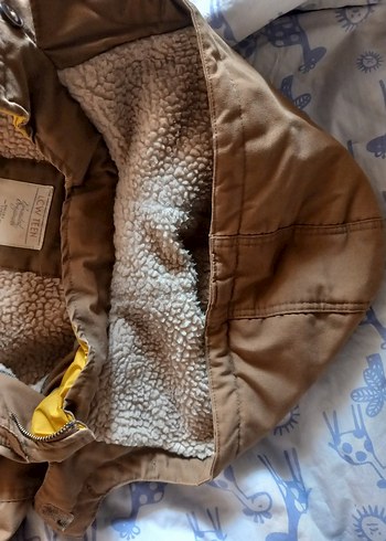 Bej Erkek Çocuk Düğmeli Kaban - Görsel 7