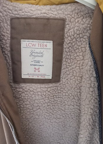 Bej Erkek Çocuk Düğmeli Kaban - Görsel 5