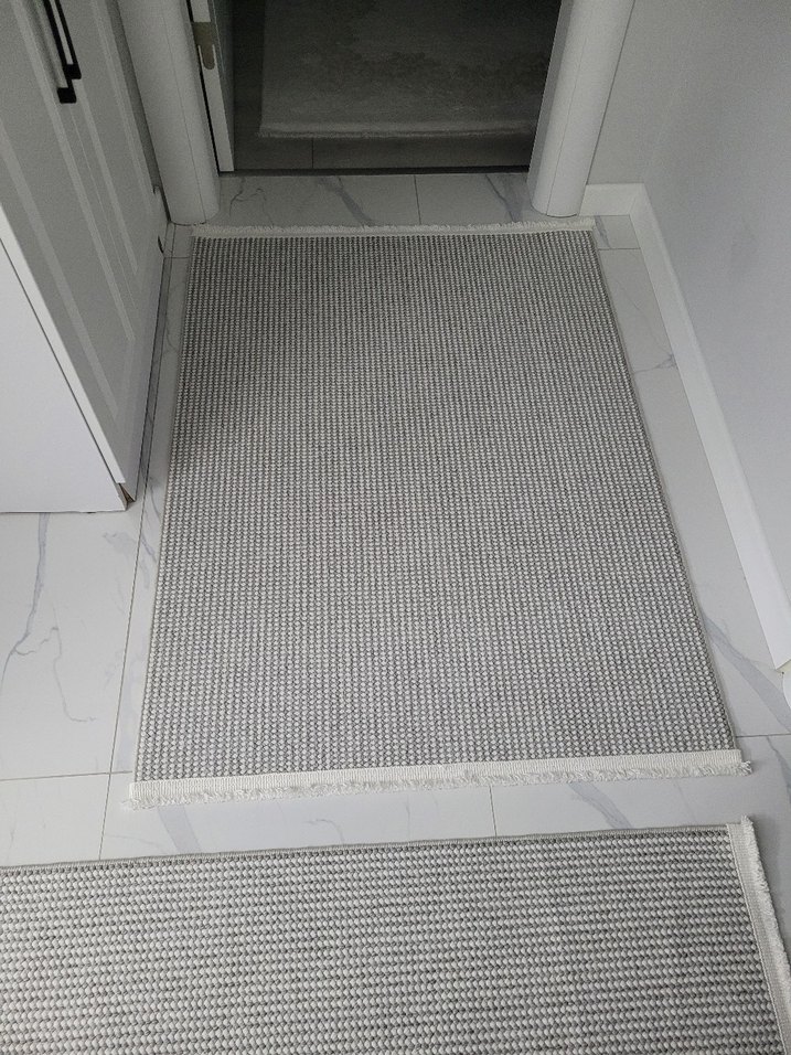 Gri Modern Bukle hali - Görsel 3