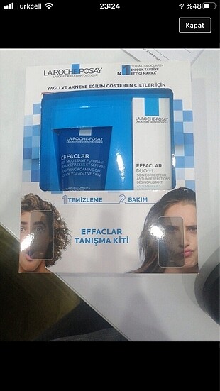 La roche posay sivilce ve tedavisi için ikili